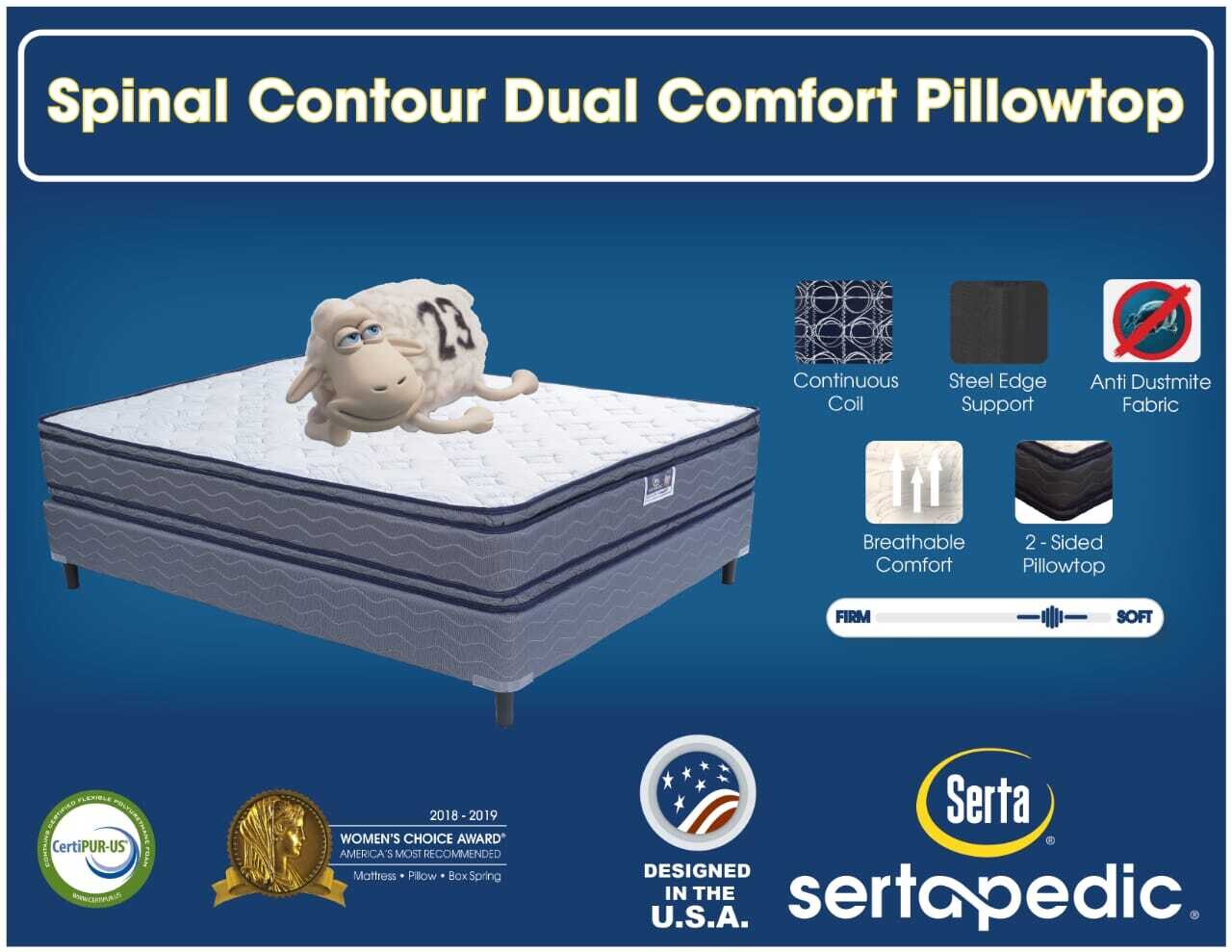 Spinal Contour Dual Pillowtop #2074